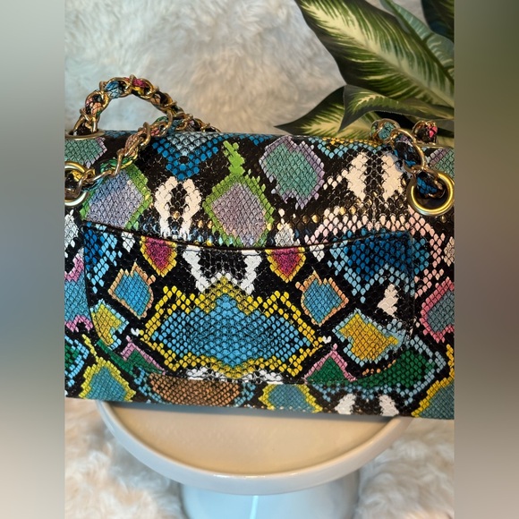 NWT 3am Forever Graffiti Snakeskin Bag - Picture 10 of 16